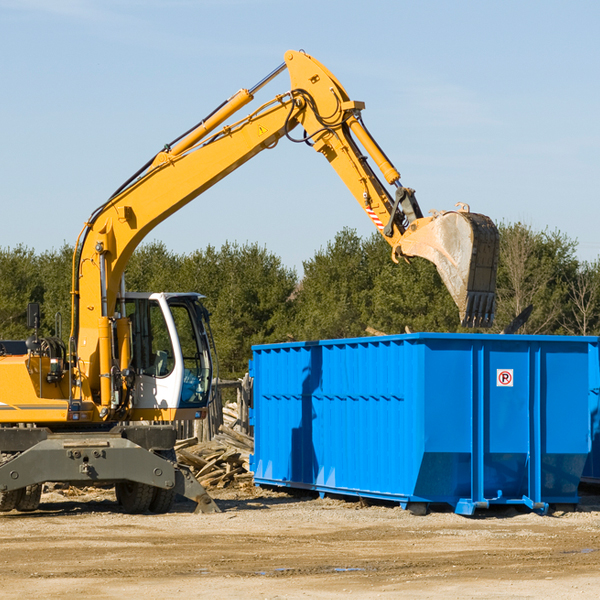 can i request a rental extension for a residential dumpster in New Albion NY